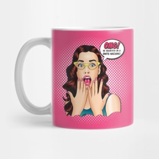 Shocked Pop Art Lady Mug